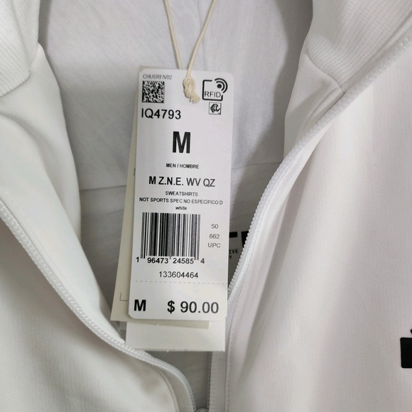 Adidas Aeroready Z.N.E. Wind&Waterresistant Fully Lined LS Sweatshirt/Jacket - Picture 15 of 15